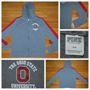 Women’s Victoria’s Secret Pink Ohio State Buckeyes long-sleeve hoodie, size M